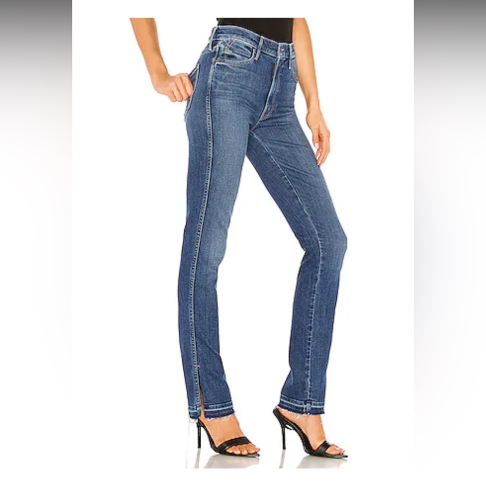 Mother high waisted rascal slice undone hem in right of passage. Size 26